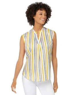 Vero Moda Jurk Met Overhemdkraag VMEBBA ANNA SS CALF SHIRT DRESS WVN GA 23 Vero Moda Jurk Met Overhemdkraag VMEBBA ANNA SS CALF SHIRT DRESS WVN GA -TrendyTijd Verkoop casual looks blouse zonder sluiting geel 4