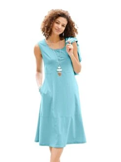 Boysen's Maxi-jurk In Uitlopend Model - In Vele Verschillende Dessins - Nieuwe Kleuren -TrendyTijd Verkoop casual looks jerseyjurk blauw 6