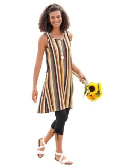 Only Mini-jurk ONLIBI LS O-NECK DRESS CC KNT -TrendyTijd Verkoop casual looks jerseyjurk geel 2