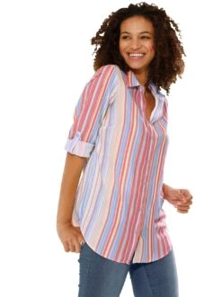 Aniston CASUAL Maxi-jurk Met Fijne Bloemenprint En Patch-look 31 Aniston CASUAL Maxi-jurk Met Fijne Bloemenprint En Patch-look -TrendyTijd Verkoop casual looks lange blouse blauw