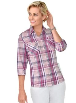 Vero Moda Mini-jurk VMGOLD RIB SS O-NECK SHORT DRESS 24 Vero Moda Mini-jurk VMGOLD RIB SS O-NECK SHORT DRESS -TrendyTijd Verkoop casual looks overhemdblouse roze 2