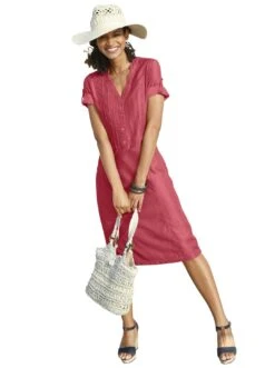 G-Star RAW Maxi-jurk Slip Dress Loose -TrendyTijd Verkoop casual looks zomerjurk rood 2