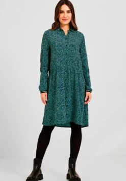 Melrose Jurk In Overgooiermodel -TrendyTijd Verkoop cecil blousejurkje groen