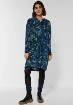 Creation L Jurk Met Overhemdkraag 24 Creation L Jurk Met Overhemdkraag -TrendyTijd Verkoop cecil gedessineerde jurk 1