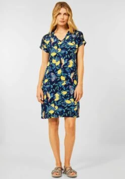 Cecil Gedessineerde Jurk Met Tropische All-over Print