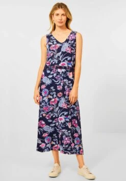 Cecil Gedessineerde Jurk Van Jersey Met Kleurrijke Print All-over