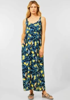 Calvin Klein Jurk Met Overhemdkraag (set, 2-delig, Met Een Bindceintuur) -TrendyTijd Verkoop cecil maxi jurk met tropische all over print blauw