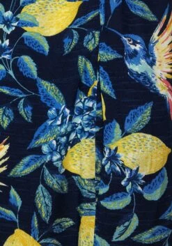 Cecil Maxi-jurk Met Tropische All-over Print -TrendyTijd Verkoop cecil maxi jurk met tropische all over print blauw 4