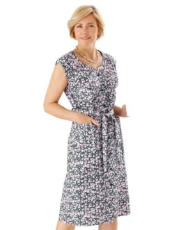 Creation L Jurk Met Overhemdkraag Jurk -TrendyTijd Verkoop classic basics blousejurkje hauskleid roze