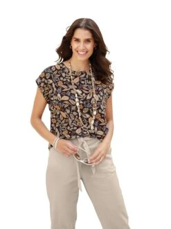 Aniston SELECTED Maxi-jurk Met Plooi Bij De Bandjes -TrendyTijd Verkoop classic inspirationen blouse zonder sluiting blauw 2