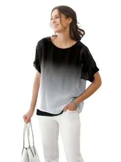 Creation L Jurk In A-lijn Jurk -TrendyTijd Verkoop classic inspirationen blouse zonder sluiting zwart 3