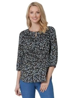 Heine Maxi-jurk 32 Heine Maxi-jurk -TrendyTijd Verkoop classic inspirationen gedessineerde blouse zwart