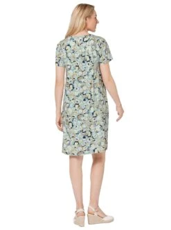 Classic Inspirationen Gedessineerde Jurk -TrendyTijd Verkoop classic inspirationen gedessineerde jurk blauw 2