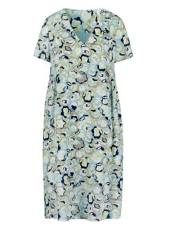 Classic Inspirationen Gedessineerde Jurk -TrendyTijd Verkoop classic inspirationen gedessineerde jurk blauw 3