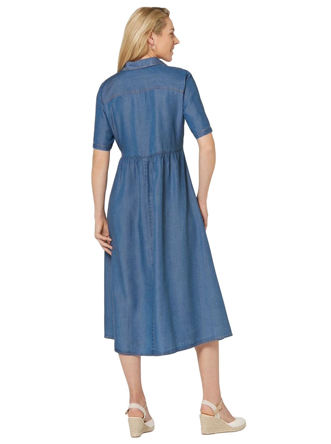 Classic Inspirationen Jurk Met Overhemdkraag Jurk 5 Classic Inspirationen Jurk Met Overhemdkraag Jurk - Afbeelding 3