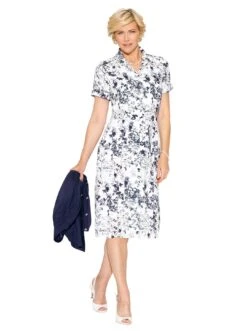 CREATION L PREMIUM Shirtjurk Modal-jurk -TrendyTijd Verkoop classic zomerjurk blauw