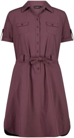 CMP Jurk Met Overhemdkraag (set, 2-delig, Met Een Bindceintuur)