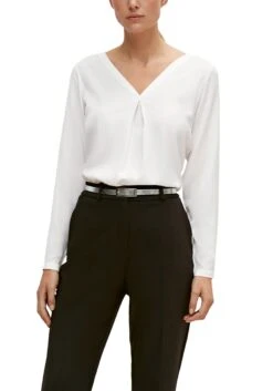 S.Oliver BLACK LABEL Maxi-jurk -TrendyTijd Verkoop comma blouse met lange mouwen comma blouse lange mouwen wit 1