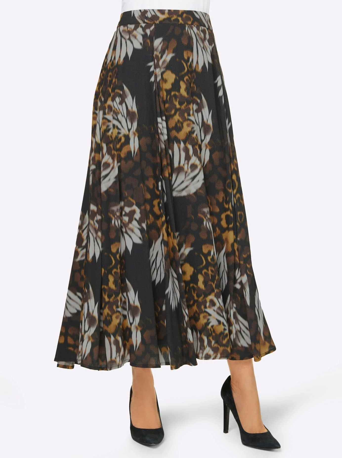 Aniston SELECTED Midi-jurk Met Transparante Mouwen, Nieuwe Collectie 18 Aniston SELECTED Midi-jurk Met Transparante Mouwen, Nieuwe Collectie - Afbeelding 16