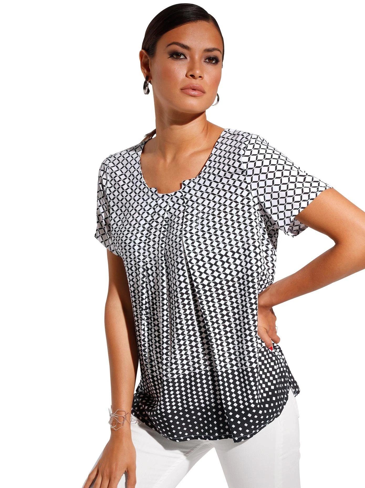 Laura Scott Midi-jurk In Wikkel-look - Nieuwe Collectie 19 Laura Scott Midi-jurk In Wikkel-look - Nieuwe Collectie - Afbeelding 17