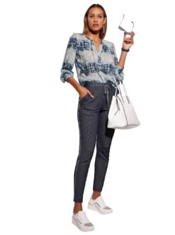 Marc O'Polo Jurk Met Overhemdkraag -TrendyTijd Verkoop creation l blouse zonder sluiting beige