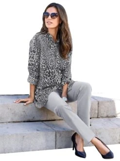 Jack Wolfskin Jurk Met Overhemdkraag HOLIDAY MIDI DRESS 24 Jack Wolfskin Jurk Met Overhemdkraag HOLIDAY MIDI DRESS -TrendyTijd Verkoop creation l crepe blouse grijs 1