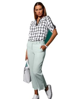 RICK CARDONA By Heine Jurk In A-lijn Jurk -TrendyTijd Verkoop creation l gedessineerde blouse wit