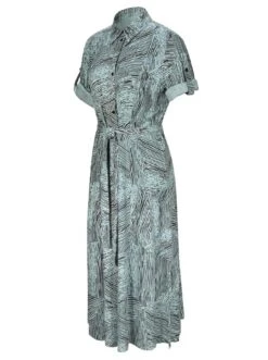 Creation L Gedessineerde Jurk -TrendyTijd Verkoop creation l gedessineerde jurk blauw 3