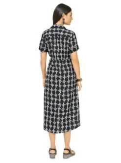 Creation L Gedessineerde Jurk -TrendyTijd Verkoop creation l gedessineerde jurk zwart 6