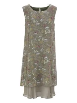 Creation L Jurk In Overgooiermodel Jurk -TrendyTijd Verkoop creation l jurk in overgooiermodel jurk groen 2