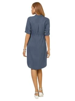 Creation L Jurk Met Overhemdkraag 20 Creation L Jurk Met Overhemdkraag -TrendyTijd Verkoop creation l jurk met overhemdkraag blauw 2