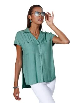 Heine Jurk In A-lijn Jurk -TrendyTijd Verkoop creation l lange blouse blauw