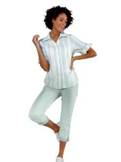 Q/S Designed By Mini-jurk -TrendyTijd Verkoop creation l premium overhemdblouse blauw