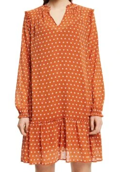 Tom Tailor Denim Chiffonjurk Mini-jurk Van Soepele Chiffon (1-delig) -TrendyTijd Verkoop edc by esprit blousejurkje met transparante stof bruin