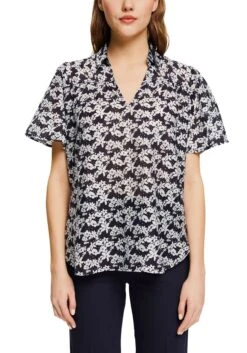 Tommy Hilfiger Curve Jurk Met Overhemdkraag CRV ORG CO STRIPE MIDI SHIRT DRS -TrendyTijd Verkoop edc by esprit gedessineerde blouse in iets transparante look blauw 1