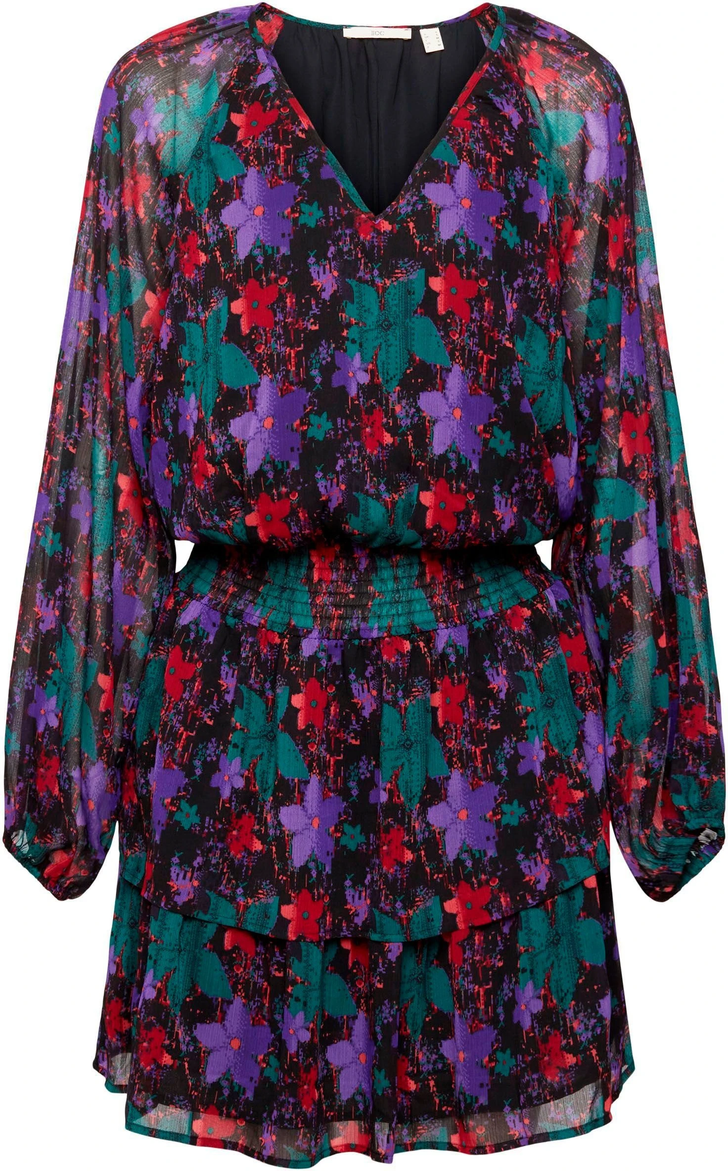 Edc By Esprit Gedessineerde Jurk 5 Edc By Esprit Gedessineerde Jurk - Afbeelding 3