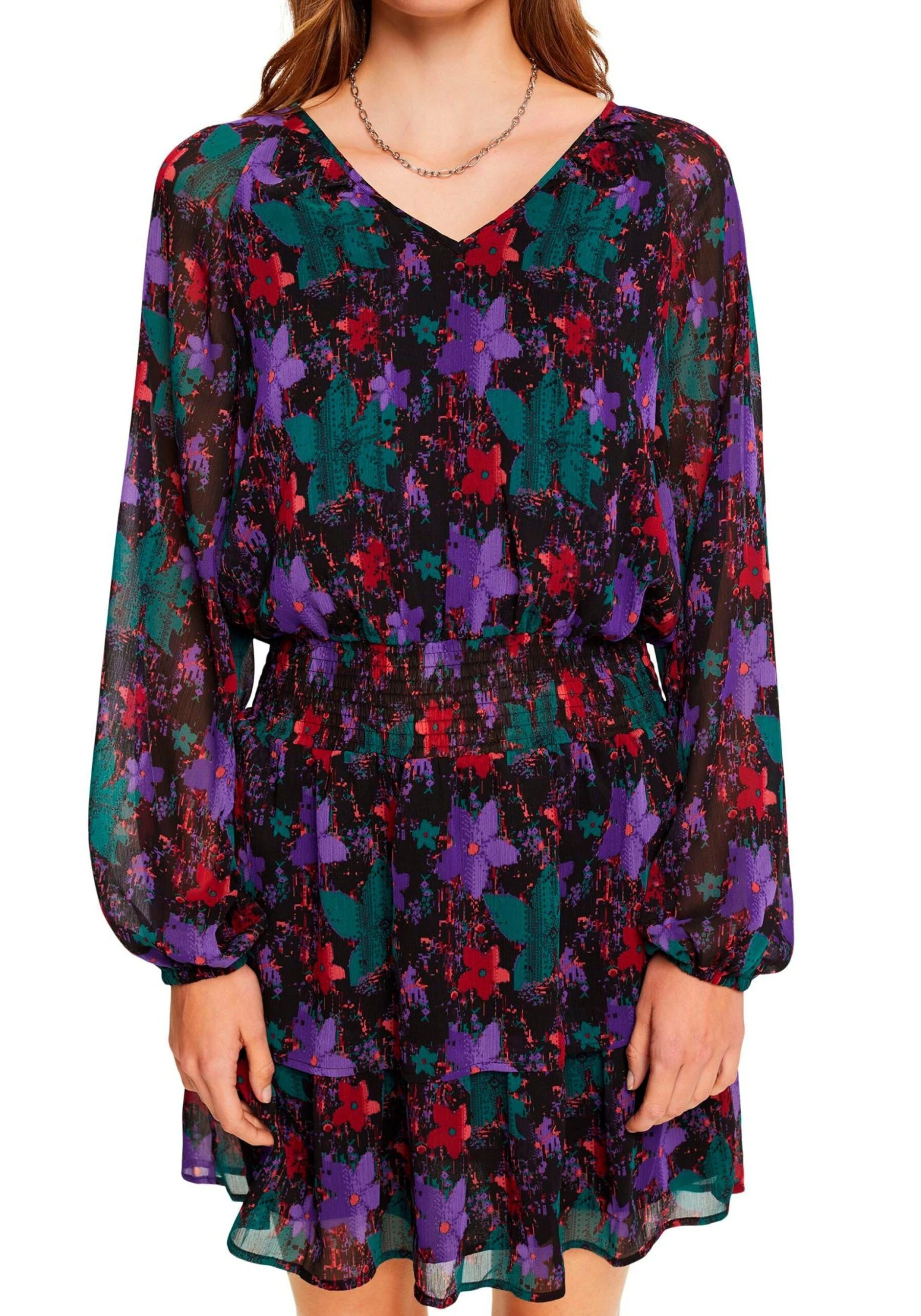 Edc By Esprit Gedessineerde Jurk 3 Edc By Esprit Gedessineerde Jurk