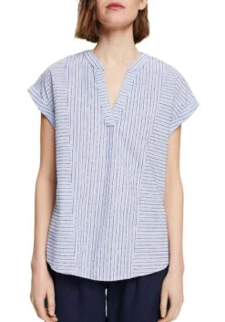 LINEA TESINI By Heine Jurk Met Overhemdkraag Jurk -TrendyTijd Verkoop esprit blouse zonder sluiting met mouwomslagen blauw