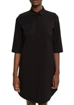 Ambria Gedessineerde Jurk 29 Ambria Gedessineerde Jurk -TrendyTijd Verkoop esprit collection jerseyjurk in elegant overhemdmodel zwart