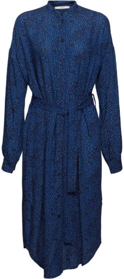 Esprit Jurk Met Overhemdkraag Met Decoratief All-over Motief -TrendyTijd Verkoop esprit jurk met overhemdkraag met decoratief all over motief blauw 6