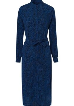Esprit Jurk Met Overhemdkraag Met Decoratief All-over Motief -TrendyTijd Verkoop esprit jurk met overhemdkraag met decoratief all over motief blauw 8