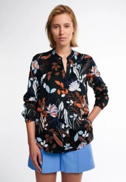 MUSTANG Midi-jurk Frida Denim Dress -TrendyTijd Verkoop eterna blouse zonder sluiting classic fit zwart 1