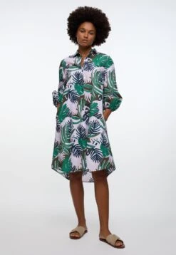 Eterna Jurk Met Overhemdkraag -TrendyTijd Verkoop eterna blousejurkje groen