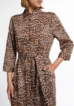 Eterna Jurk Met Overhemdkraag -TrendyTijd Verkoop eterna jurk met overhemdkraag beige 2