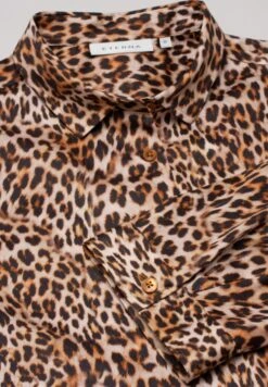 Eterna Jurk Met Overhemdkraag -TrendyTijd Verkoop eterna jurk met overhemdkraag beige 4