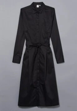 Eterna Jurk Met Overhemdkraag CLASSIC FIT -TrendyTijd Verkoop eterna jurk met overhemdkraag classic fit zwart 7
