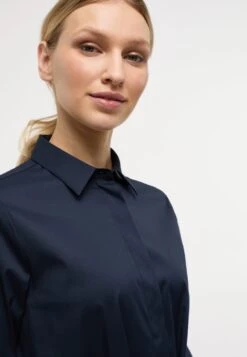 Eterna Jurk Met Overhemdkraag Loose Fit -TrendyTijd Verkoop eterna jurk met overhemdkraag loose fit blauw 5