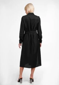 Eterna Jurk Met Overhemdkraag 21 Eterna Jurk Met Overhemdkraag -TrendyTijd Verkoop eterna jurk met overhemdkraag zwart 2