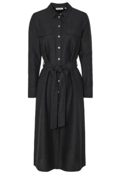 Eterna Jurk Met Overhemdkraag 23 Eterna Jurk Met Overhemdkraag -TrendyTijd Verkoop eterna jurk met overhemdkraag zwart 4