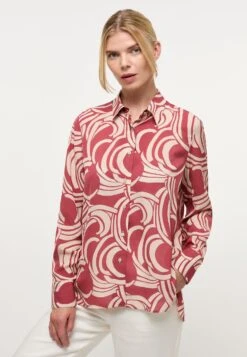 Aniston SELECTED Gedessineerde Jurk -TrendyTijd Verkoop eterna overhemdblouse loose fit rood